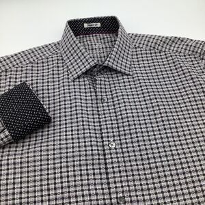 Bugatchi Mens Shaped Fit Long Sleeve Button Up‎ Shirt Size M